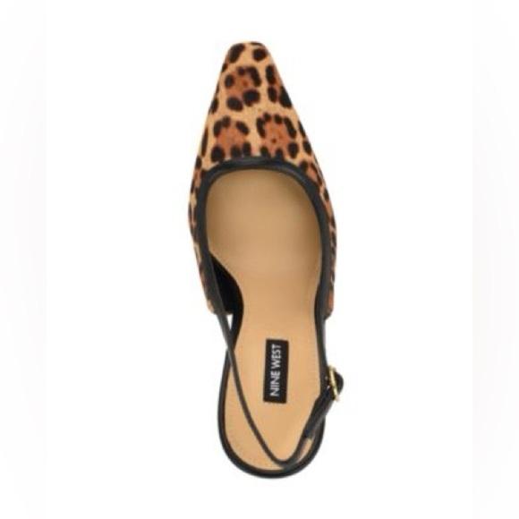 Nine West Orlanda slingback stiletto pump in a leopard print. - Picture 2 of 16